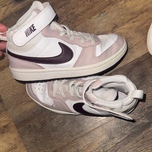 Nike Kids High-Top Sneakers White, Light Pink, Dark Plum